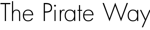 Font : Futura-Light 2 Custom Text : The Pirate Way Test your own text here Click to download or to view this font on a tshirt that can be custom printed in Bali